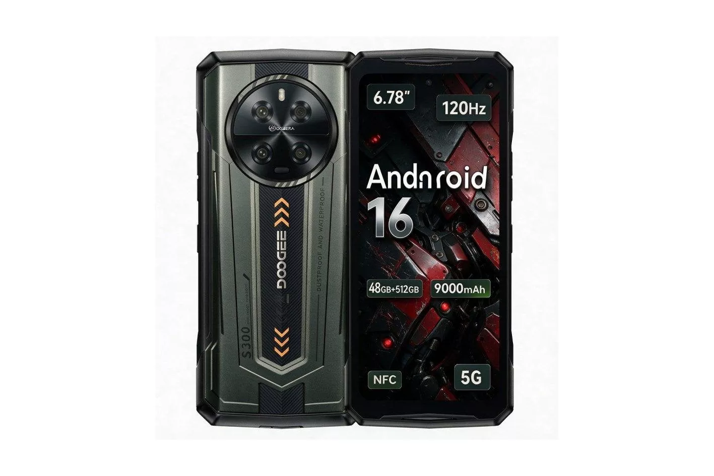 Doogee S300 5G 12GB 512GB 6.78" Amarillo