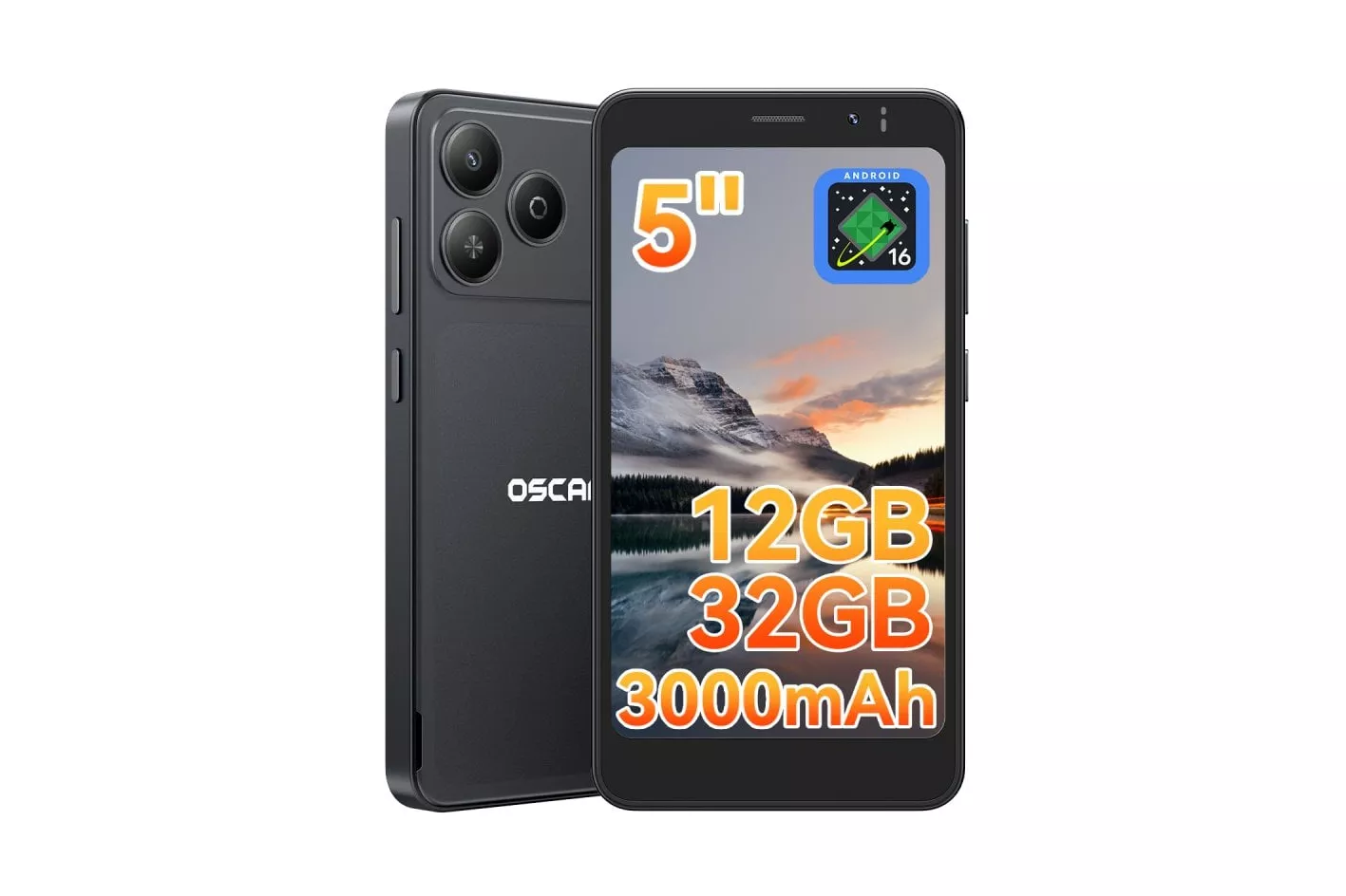 OSCAL Flat 3C Mini 4G 3GB 32GB 5" Negro