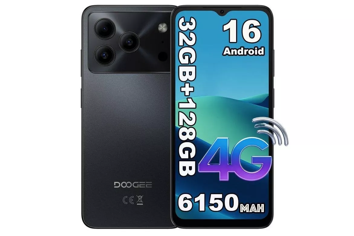 Doogee Note 56 Pro 4G 4GB 128GB 6,56" Negro bater&iacute;a potente