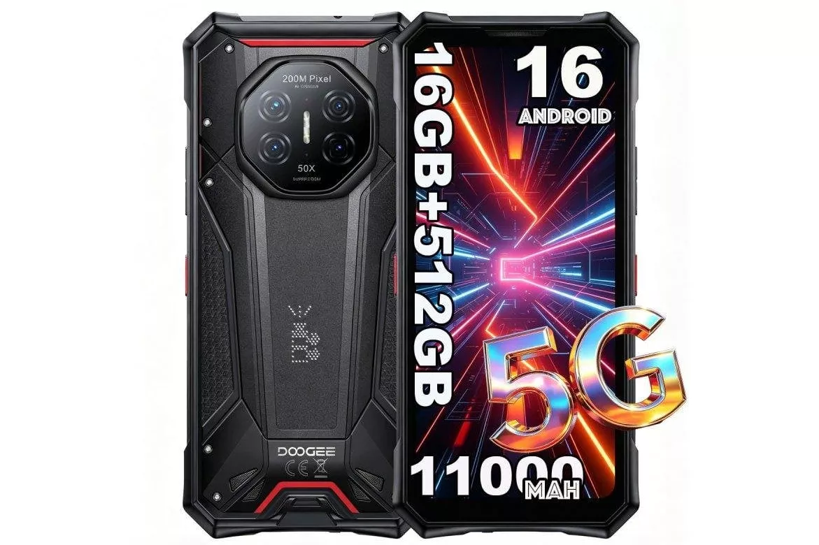 Doogee S300 Pro 5G 16GB 6.78" Negro 512GB c&aacute;mara nocturna