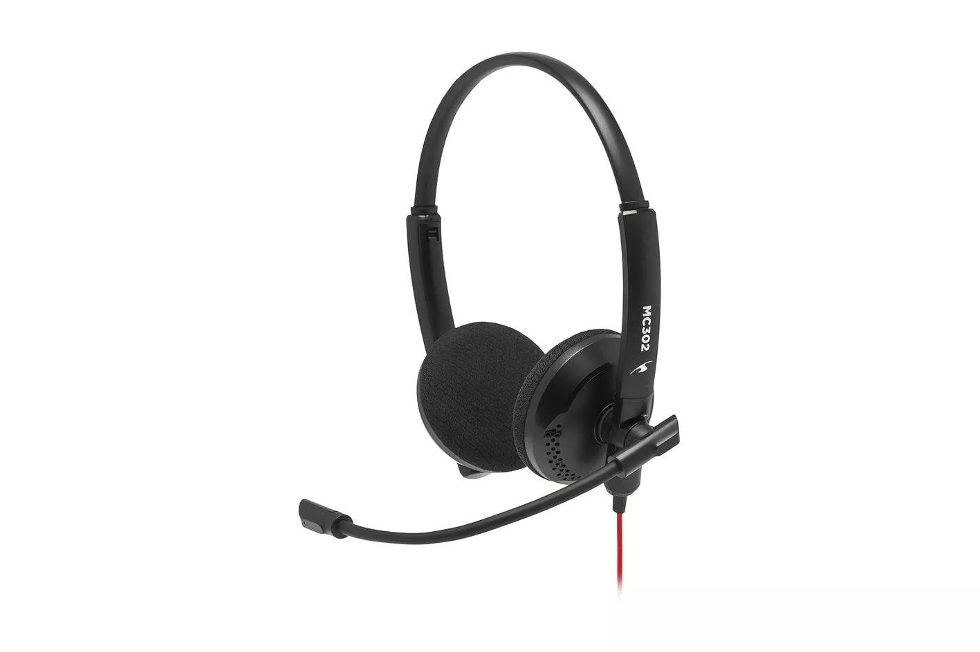 Auriculares Bluestork MC302 con cable jack 3,5 mm y micr&oacute;fono giratorio, negros