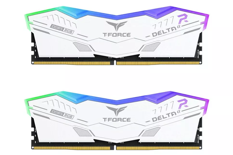 Team Group T-Force Delta Alpha DDR5 RGB 6000MHz PC5-48000 32GB 2x16GB CL38 Blanca AMD EXPO