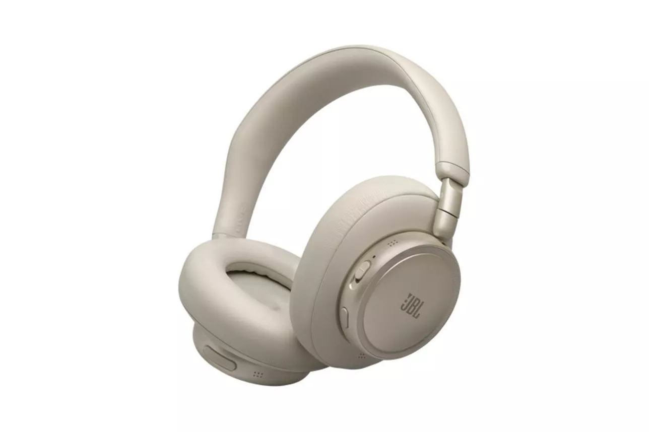 Auriculares JBL Live 780NC inal&aacute;mbricos Bluetooth con Cancelaci&oacute;n de Ruido adaptativa, micr&oacute;fono y carga r&aacute;pida, champ&aacute;n