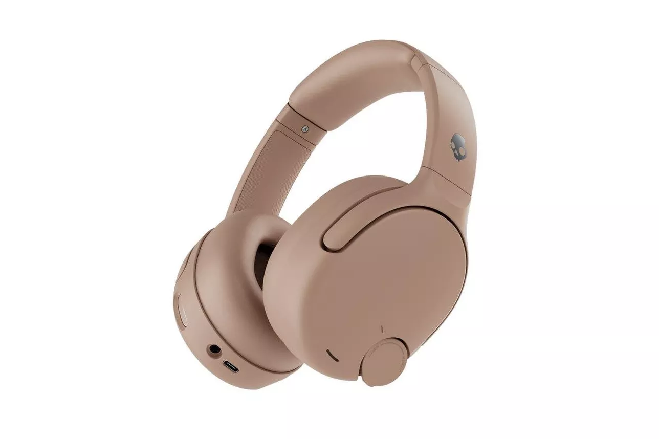 Auriculares Skullcandy Crusher 720 inal&aacute;mbricos Bluetooth con cancelaci&oacute;n de ruido y micr&oacute;fono, marr&oacute;n claro