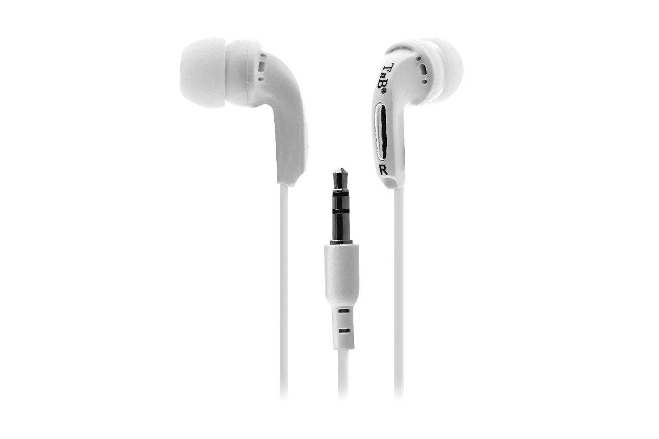 Auriculares TnB Fizz con cable, jack de 3,5 mm, intraaurales, blancos