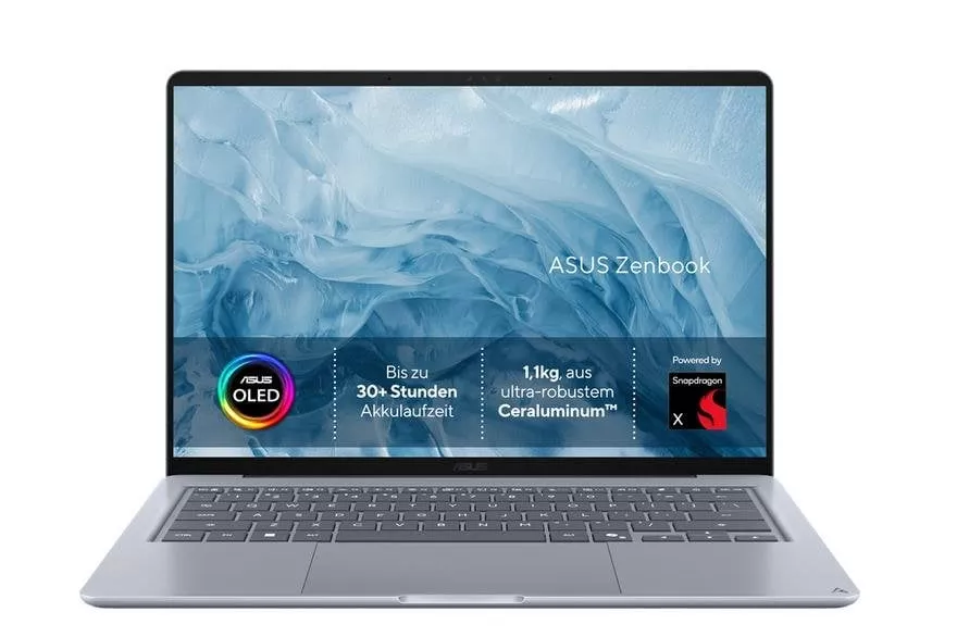 Port&aacute;til ASUS Zenbook 14 UX3480QA 14" Snapdragon X1-26-100 16GB 512GB SSD Adreno GPU Windows 11 Home