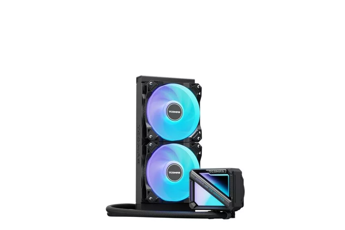Refrigeraci&oacute;n L&iacute;quida TCOMAS LE200 240 mm 2 ventiladores ARGB con pantalla