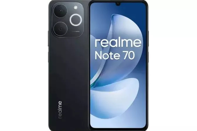 Smartphone/M&oacute;vil Realme Note 70T 6.7" 4GB 128GB 4G Negro