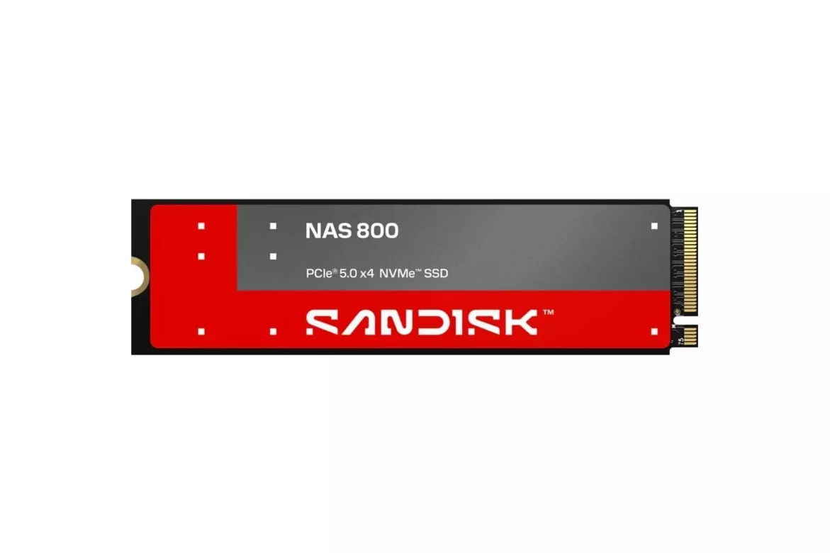Disco Duro Sandisk NAS 800 3,84 TB M.2 SSD NVMe PCIe 5.0 14.900 MB/s