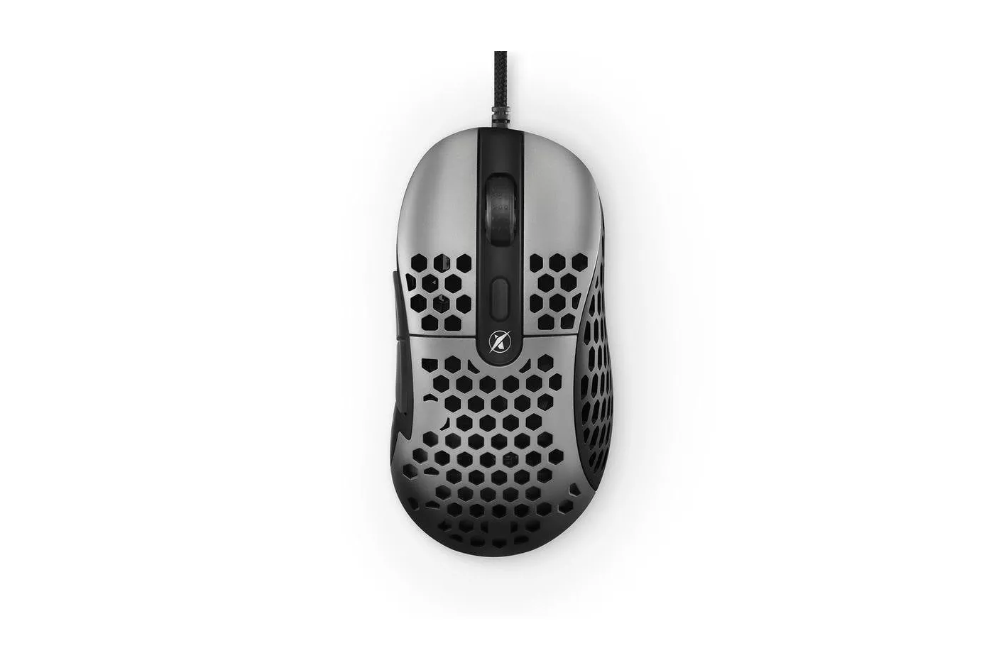 Rat&oacute;n Niceboy ORYX M666 Daemon USB 10000 DPI negro y gris gaming 6 botones