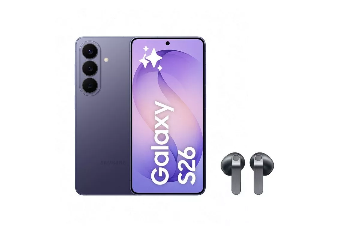 Samsung Galaxy S26 5G 12GB 256GB 6.3" Violeta Cobalto + Galaxy Buds4 Negros