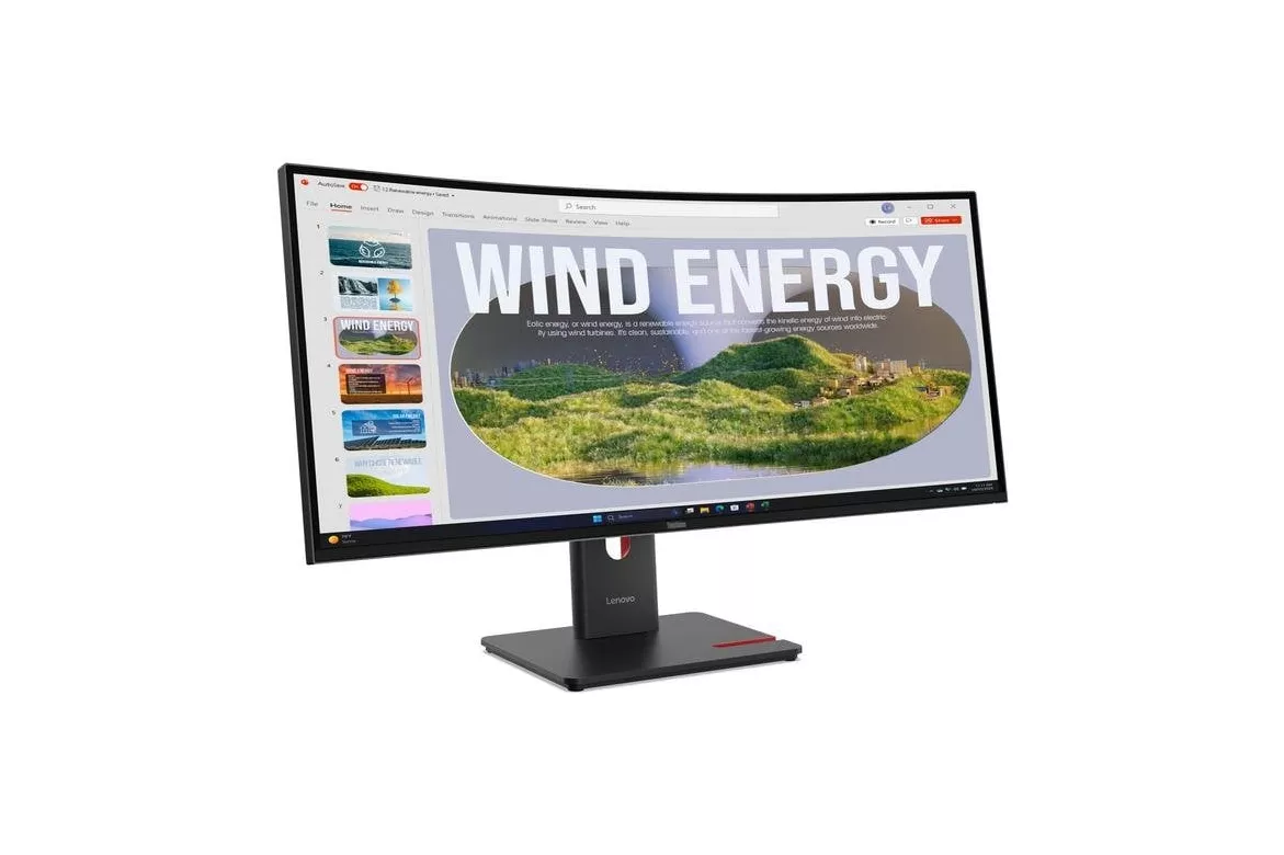 Monitor Lenovo ThinkVision T34WD-40 34" Wide Quad HD 120Hz VA Curvo HDR10 Ajuste altura