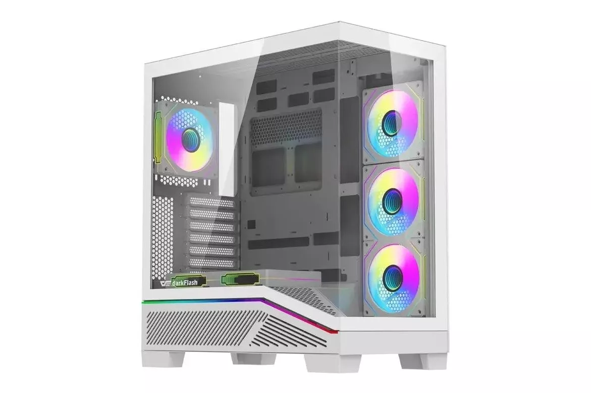 Caja PC Darkflash K430 6 Ventiladores ATX Blanca