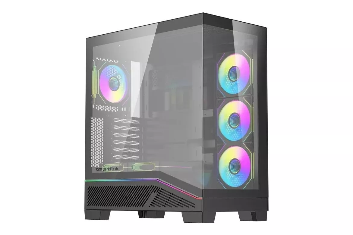 Caja PC DarkFlash K430 6 Ventiladores Negro ATX