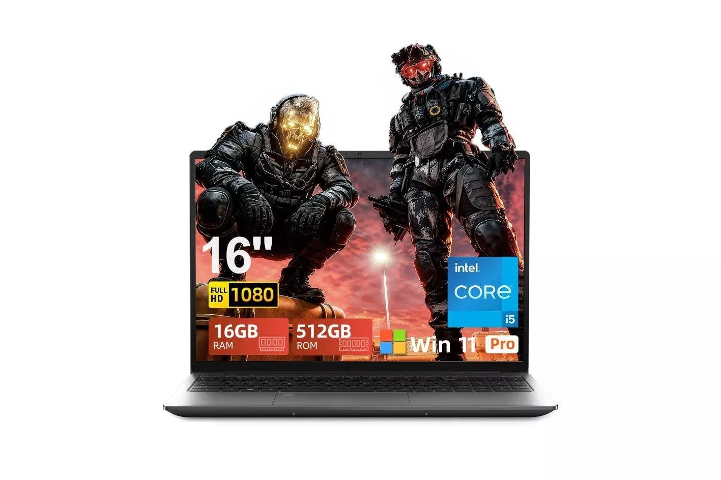 Port&aacute;til Micrear 16" Intel Core i5-8300H 16GB 512GB SSD Windows 11 Pro