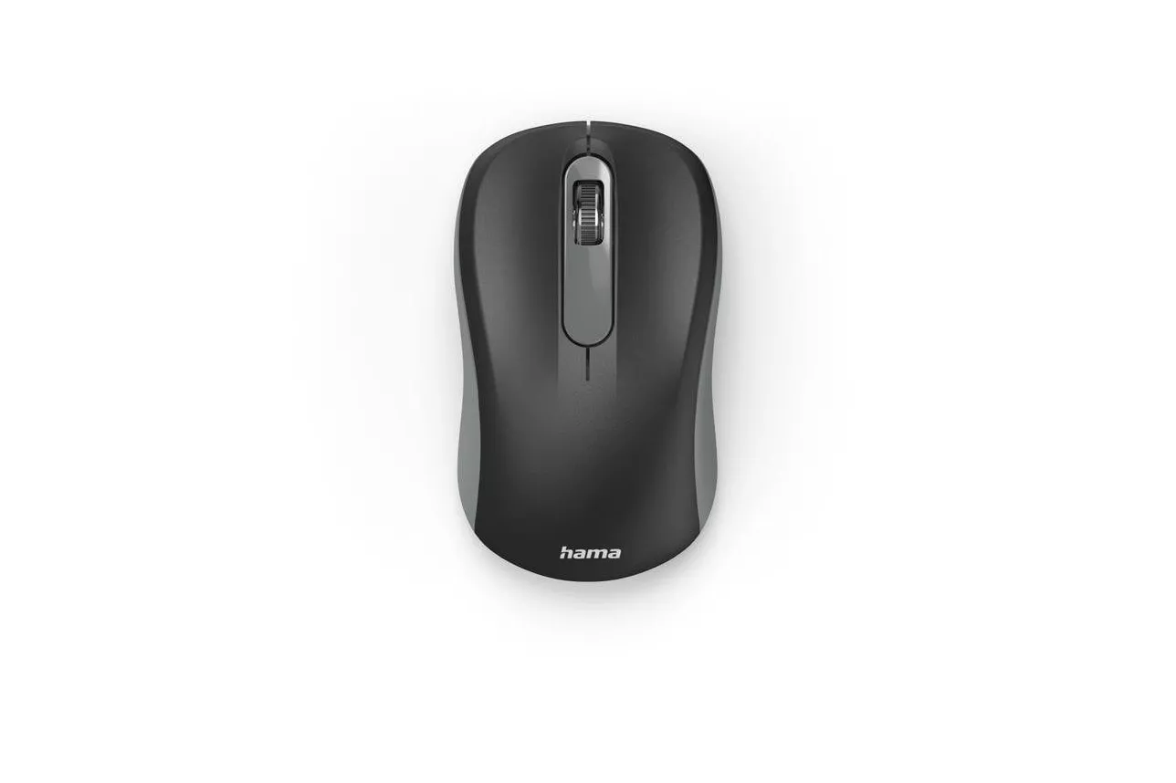 Rat&oacute;n Hama AMW-200 inal&aacute;mbrico 1600 DPI antracita y negro 3 botones