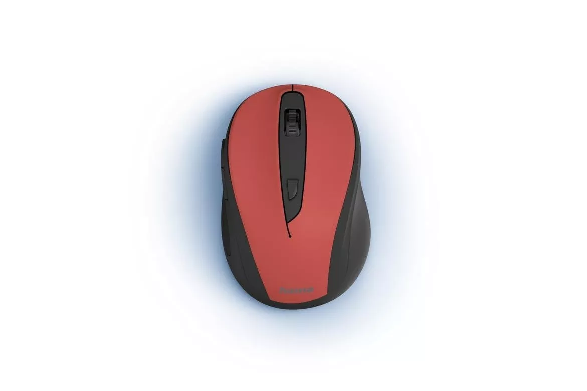 Rat&oacute;n Hama MW-400 V2 inal&aacute;mbrico 1600 DPI negro y rojo ergon&oacute;mico