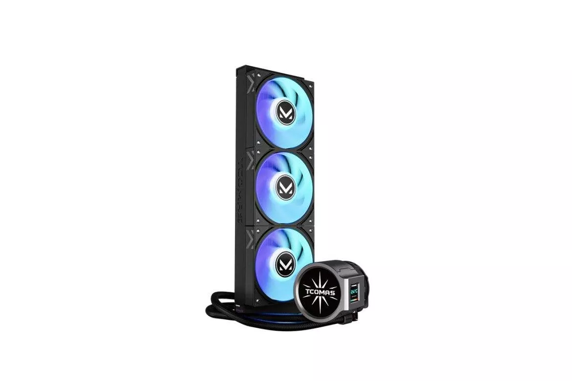 Refrigeraci&oacute;n l&iacute;quida TCOMAS EDGE 360 mm 3 ventiladores ARGB con pantalla