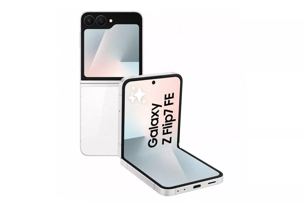 Samsung Galaxy Z Flip7 FE 8GB/128GB Blanco Móvil plegable con Galaxy AI Versión Internacional