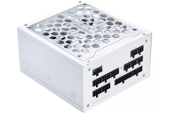 Fuente Modular Phanteks Revolt ATX 3.0 PCIe 5.0 1000W Platinum Branca (Sin Cables Incluídos)