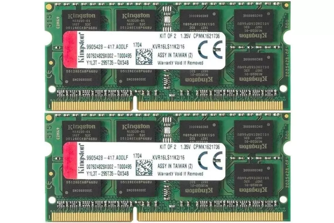 Kingston ValueRAM SO-DIMM DDR3L 1600MHz 16GB 2x8GB CL11