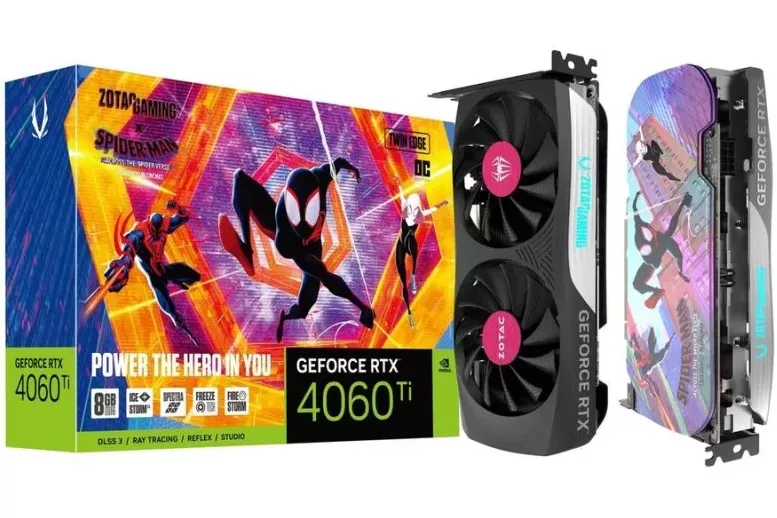 ZOTAC GeForce RTX 4060 Ti 8GB Twin Edge OC SPIDER-MAN: Across the Spider-Verse Bundle