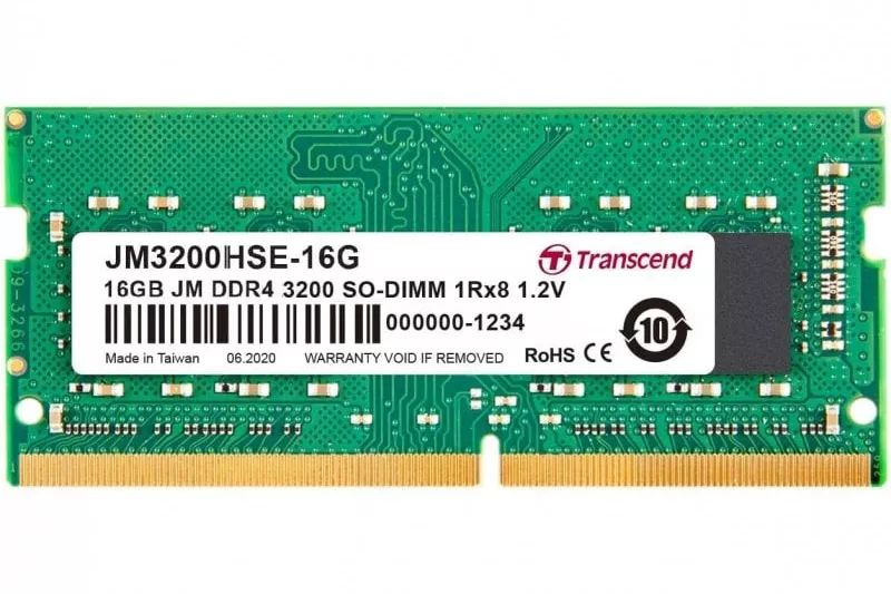 Transcend JetRam SO-DIMM DDR4 3200MHz 16GB CL22