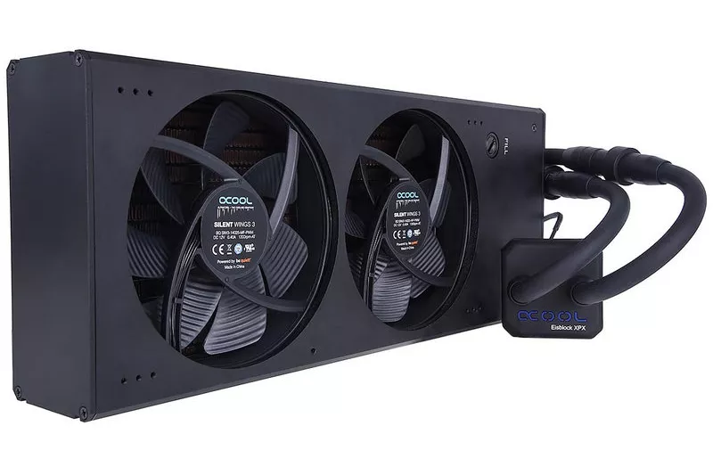 AlphaCool Eisbaer Extreme Liquid CPU Cooler 280 Kit de Refrigeración Líquida Negro