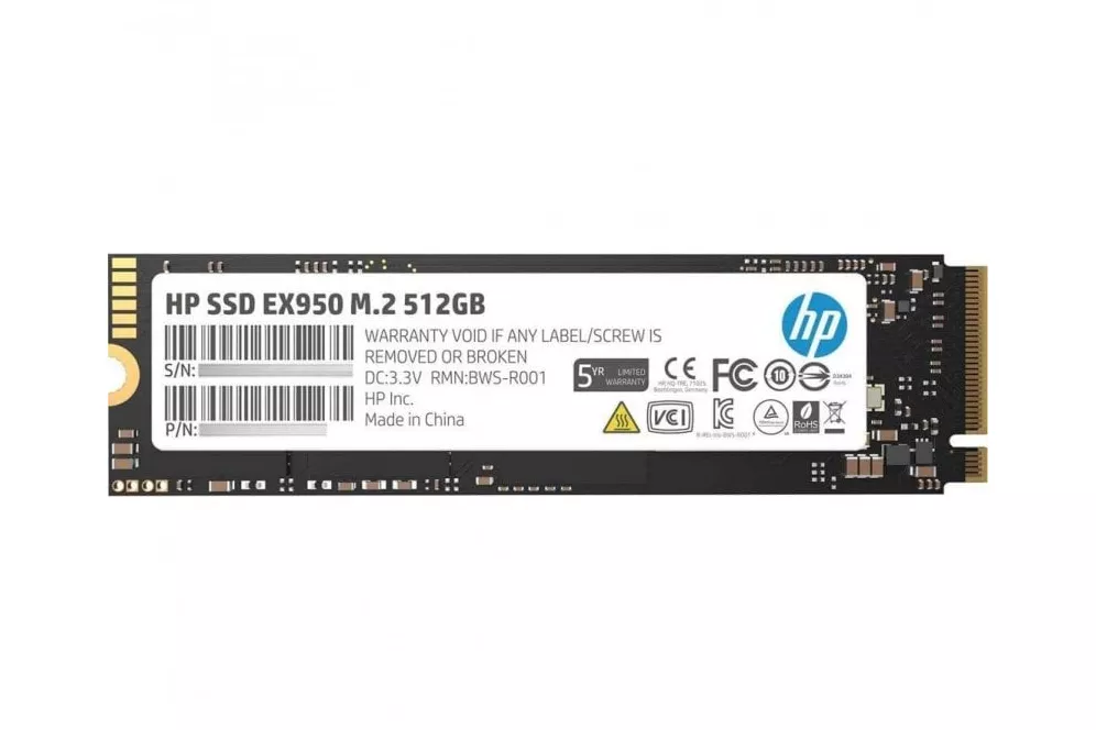 HP EX950 SSD M.2 512GB PCIe Gen3