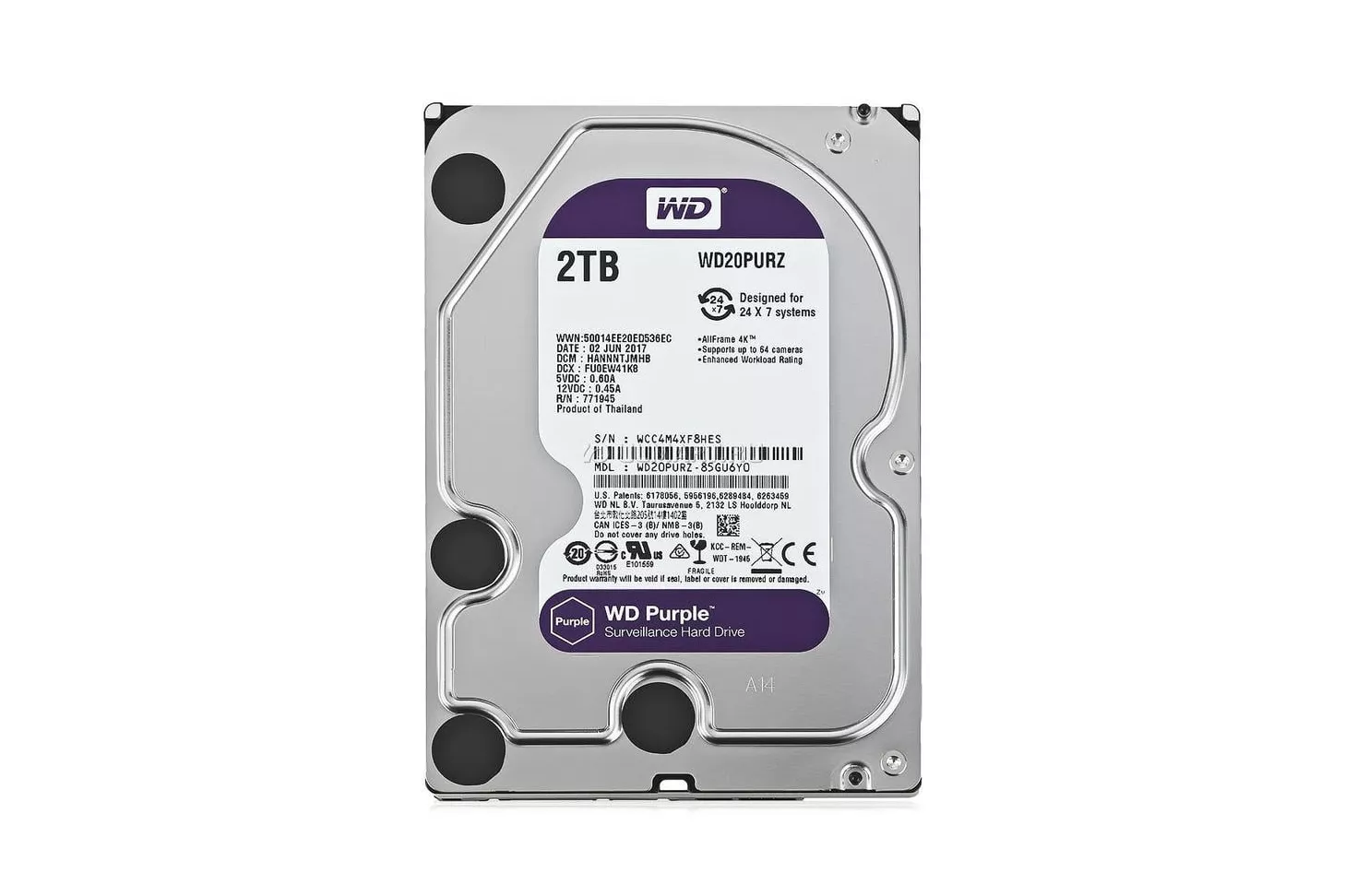 WD Purple 2TB SATA 3