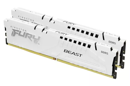 Kingston Fury Beast 64GB (2x32GB) DDR5 6000MHz CL30 Blanca - Memoria RAM