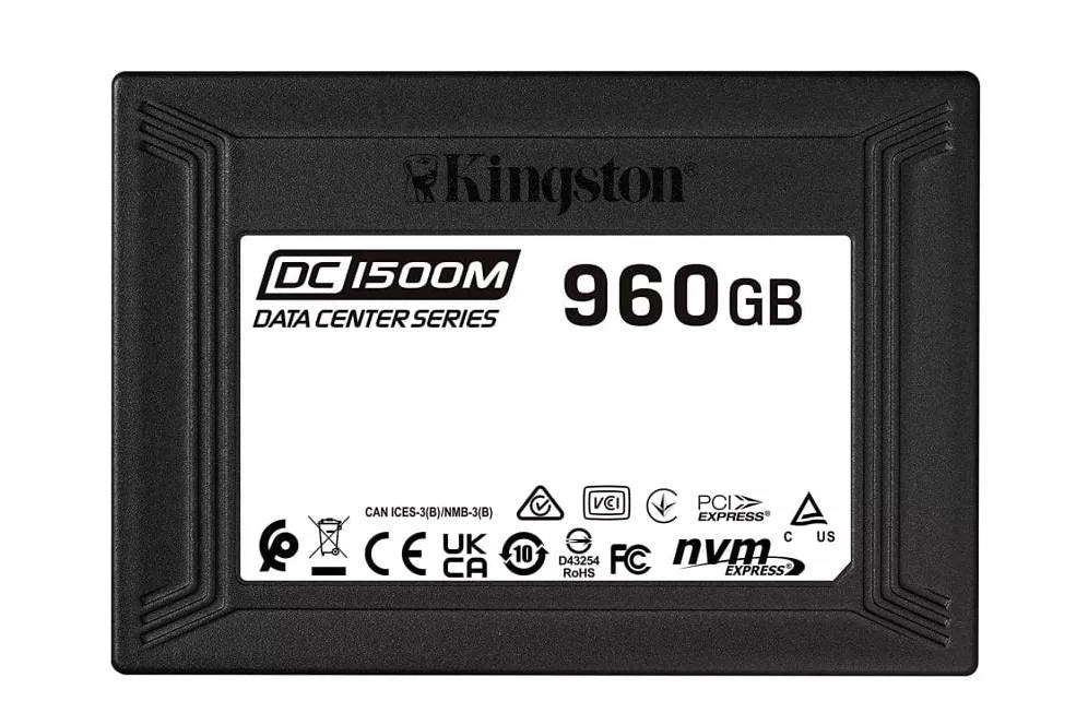 Kingston DC1500M SSD 960GB NVMe U.2 PCIe Gen 3.0 x4