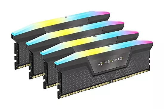 Corsair Vengeance RGB 64GB 4x16GB 5600MHz CL36 EXPO-XMP Gris