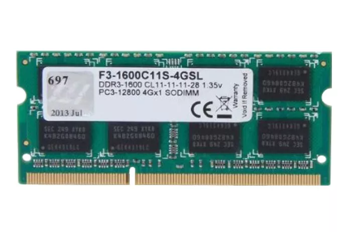 4GB DDR3-1600 módulo de memoria 1 x 4 GB 1600 MHz, Memoria RAM