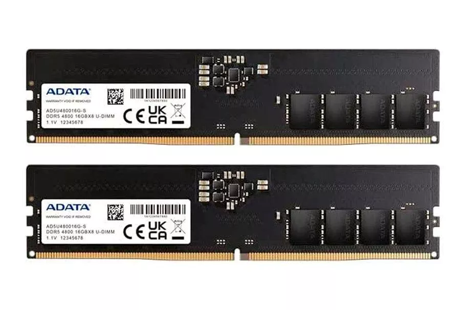 AD5U480016G-DT módulo de memoria 32 GB 2 x 16 GB DDR5 4800 MHz ECC, Memoria RAM