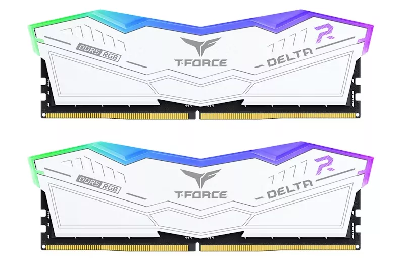 Team Group Kit 48GB (2 x 24GB) DDR5 6400MHz Delta RGB Blanco CL32