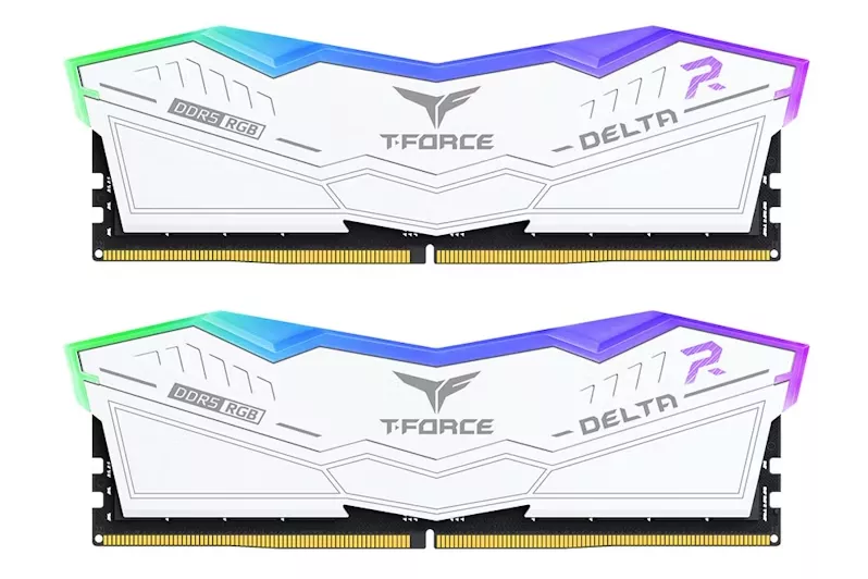 Team Group Kit 96GB (2 x 48GB) DDR5 6800MHz Delta RGB Branco CL36