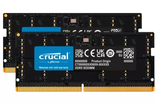 Crucial DDR5 64GB (2x32GB) 4800MHz CL40 SO DIMM- Memoria RAM