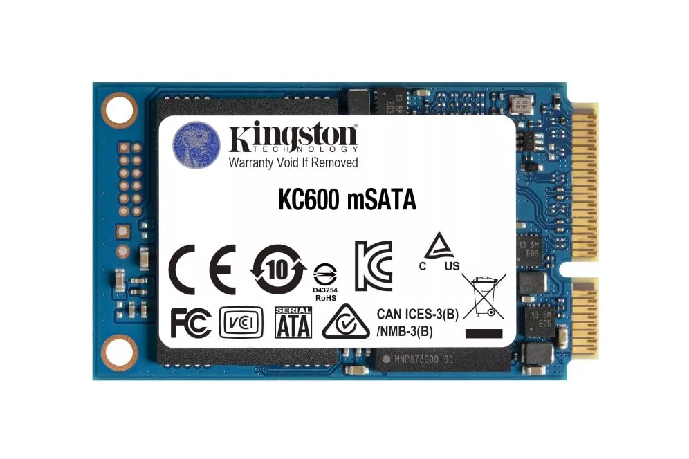 Kingston KC600 SSD 256GB SATA3 mSATA 3D TLC NAND