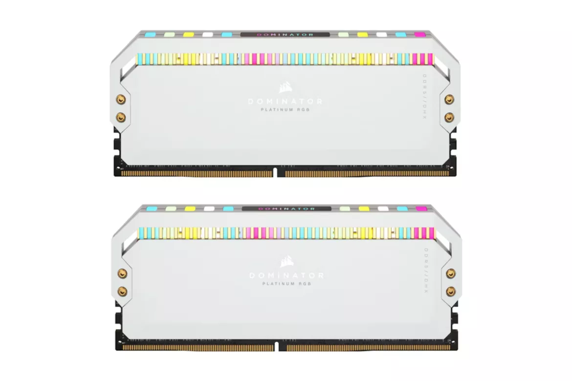 Corsair Kit 32GB (2 x 16GB) DDR5 5600MHz Dominator Platinum RGB White CL36