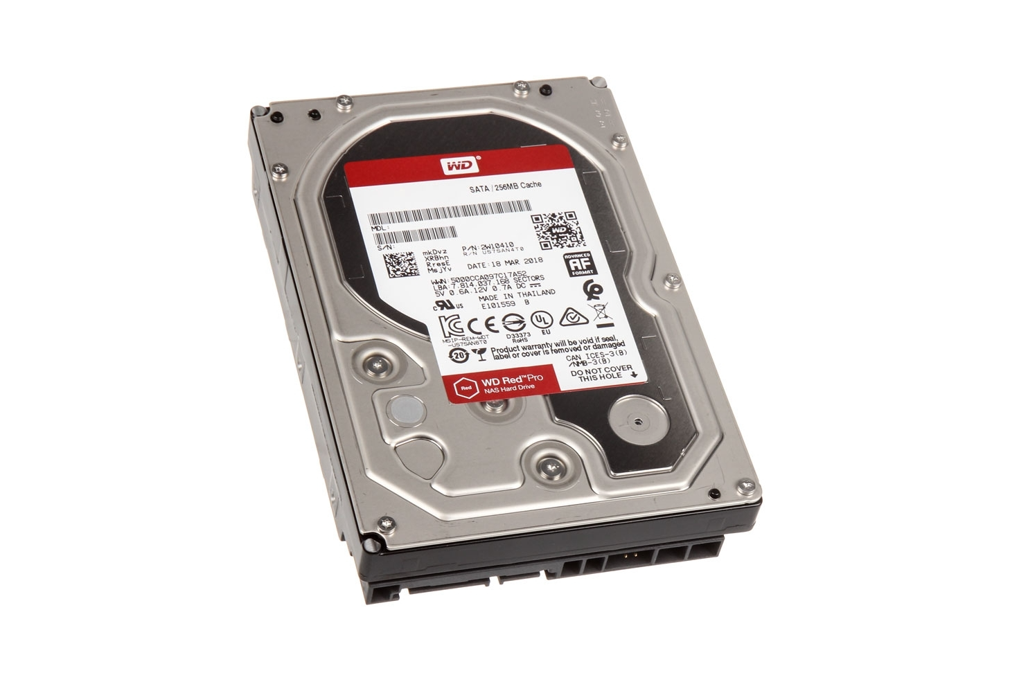Disque Dur 8 To Western Digital RED PRO - WD8001FFWX - SATA III - Occasion (NAS)