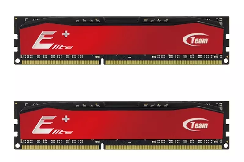 Team Group Kit 16GB (2 x 8GB) DDR3 1600MHz Elite Plus Vermelho CL11