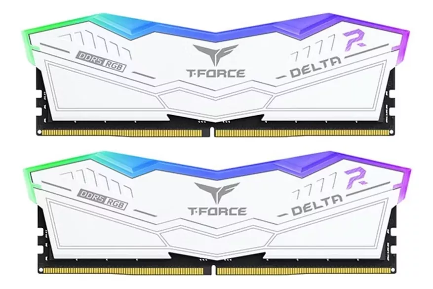 Team Group Kit 32GB (2 x 16GB) DDR5 6200MHz Delta RGB Blanco CL38