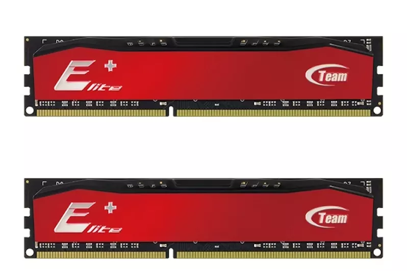 Team Group Kit 8GB (2 x 4GB) DDR3 1600MHz Elite Plus Vermelho CL11