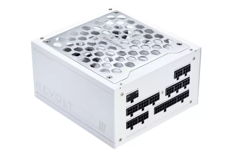 Fuente Modular Phanteks Revolt ATX 3.0 PCIe 5.0 1200W Platinum Branca (Sin Cables Incluídos)