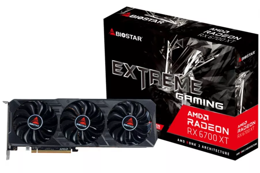 VGA BIOSTAR AMD RX6700XT-12GB GDDR6 3HDM 1DP I RELOJ 2581MHZ CUDA 2560 192BIT