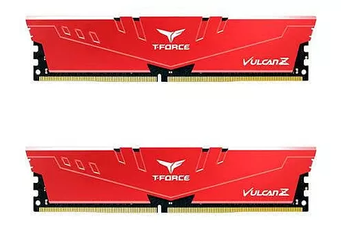 MEMORIA KIT DDR4 32GB(2X16GB)PC4-25600 3200MHZ TEAMGROUP VULCAN Z ROJO C16 1.35V