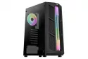 Aerocool Prime Cristal Templado USB 3.2 ARGB Negra