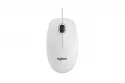 Logitech B100 Ratón Blanco