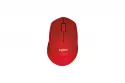 Logitech M330 Silent Plus Ratón Inalámbrico Rojo 1000DPI